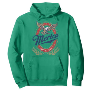 Retro Merica Eagle Funny 4th Of July Hoodie Vintage Independence Day 1776
