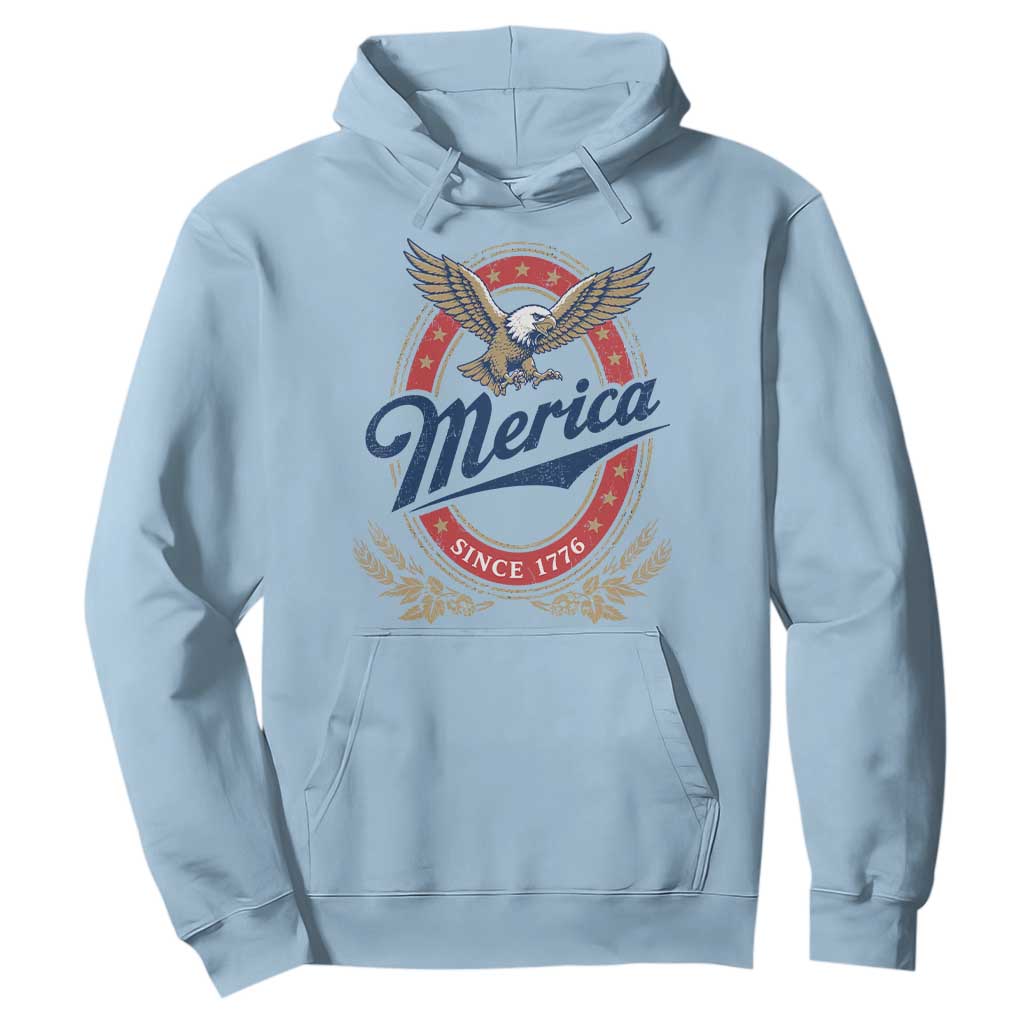 Retro Merica Eagle Funny 4th Of July Hoodie Vintage Independence Day 1776