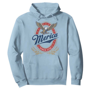Retro Merica Eagle Funny 4th Of July Hoodie Vintage Independence Day 1776