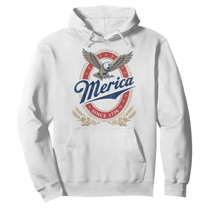 Retro Merica Eagle Funny 4th Of July Hoodie Vintage Independence Day 1776