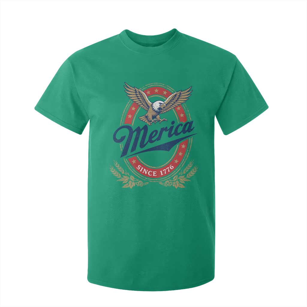 Retro Merica Eagle Funny 4th Of July T Shirt For Kid Vintage Independence Day 1776