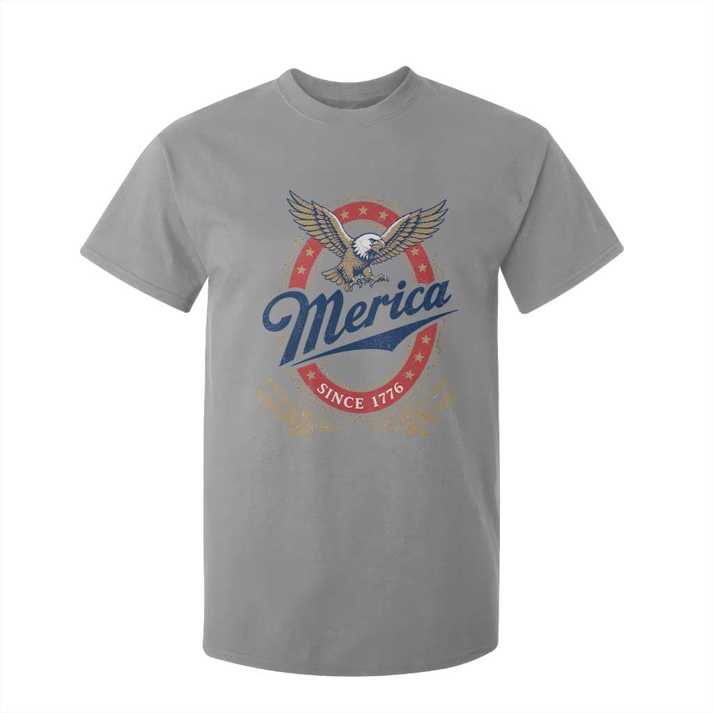 Retro Merica Eagle Funny 4th Of July T Shirt For Kid Vintage Independence Day 1776