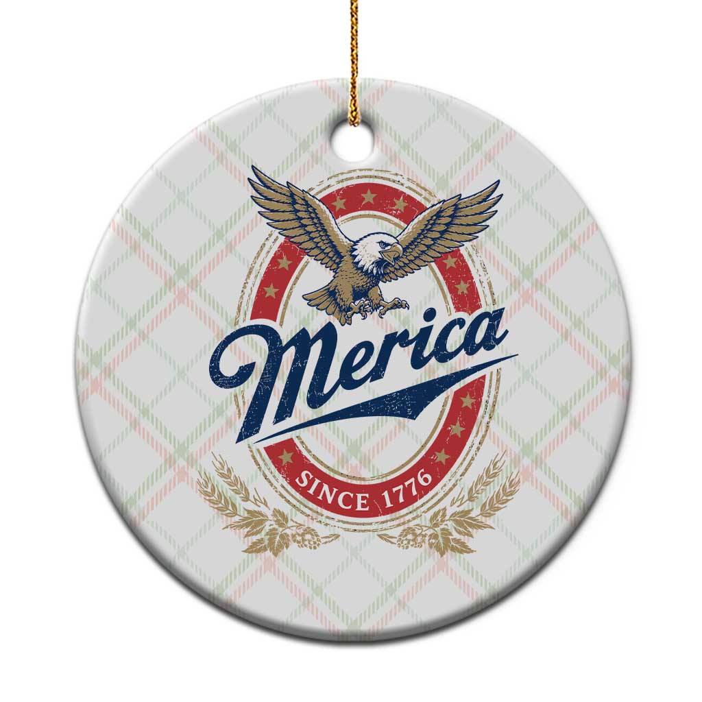 Retro Merica Eagle Funny 4th Of July Ceramic Ornament Vintage Independence Day 1776 TS10 1pc Christmas Plaid Print Your Wear