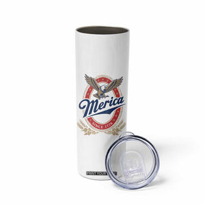 Retro Merica Eagle Funny 4th Of July Skinny Tumbler Vintage Independence Day 1776