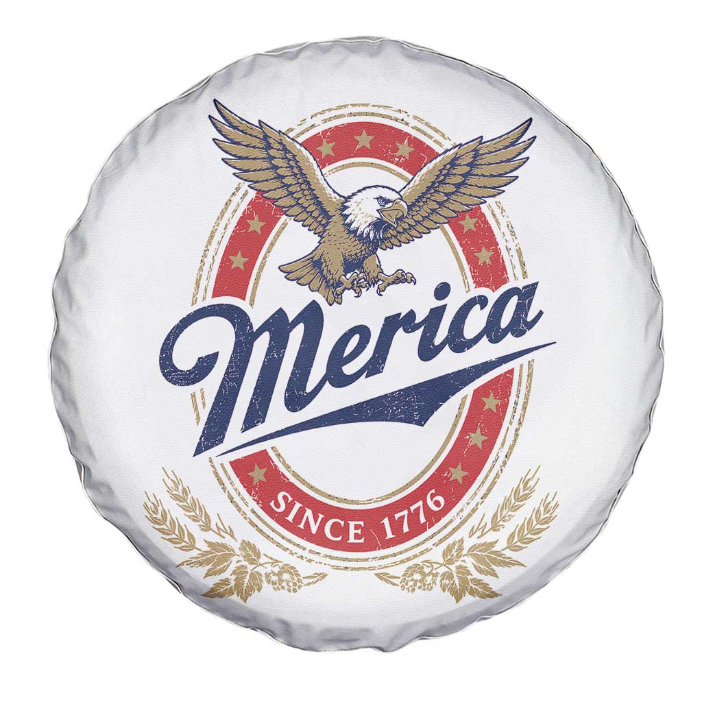 Retro Merica Eagle Funny 4th Of July Spare Tire Cover Vintage Independence Day 1776