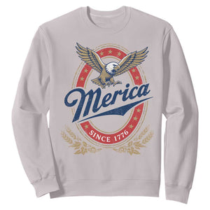 Retro Merica Eagle Funny 4th Of July Sweatshirt Vintage Independence Day 1776