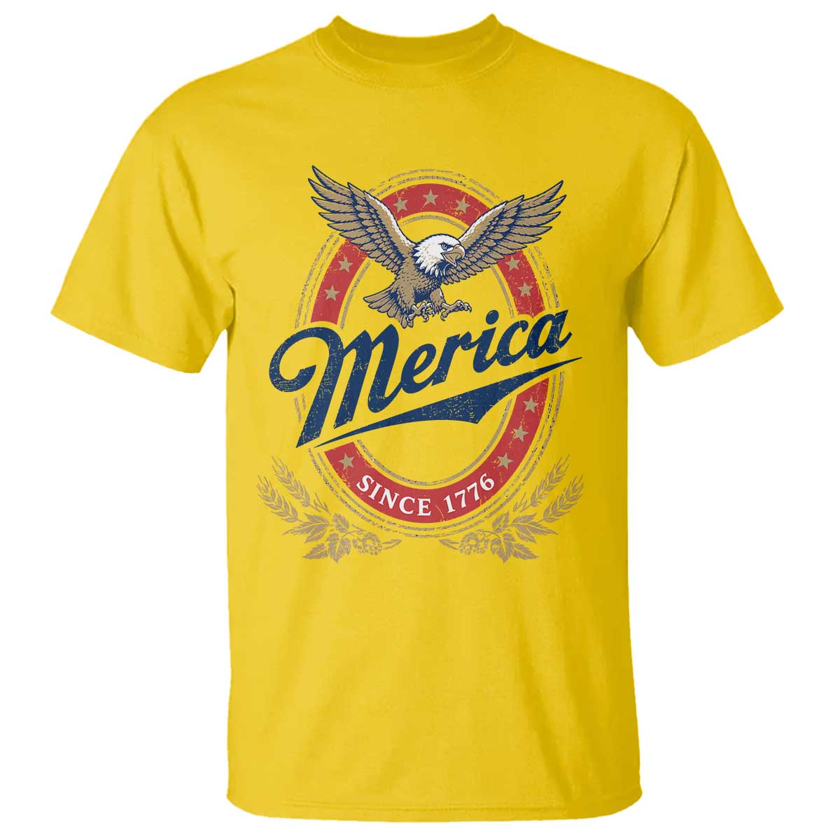 Retro Merica Eagle Funny 4th Of July T Shirt Vintage Independence Day 1776