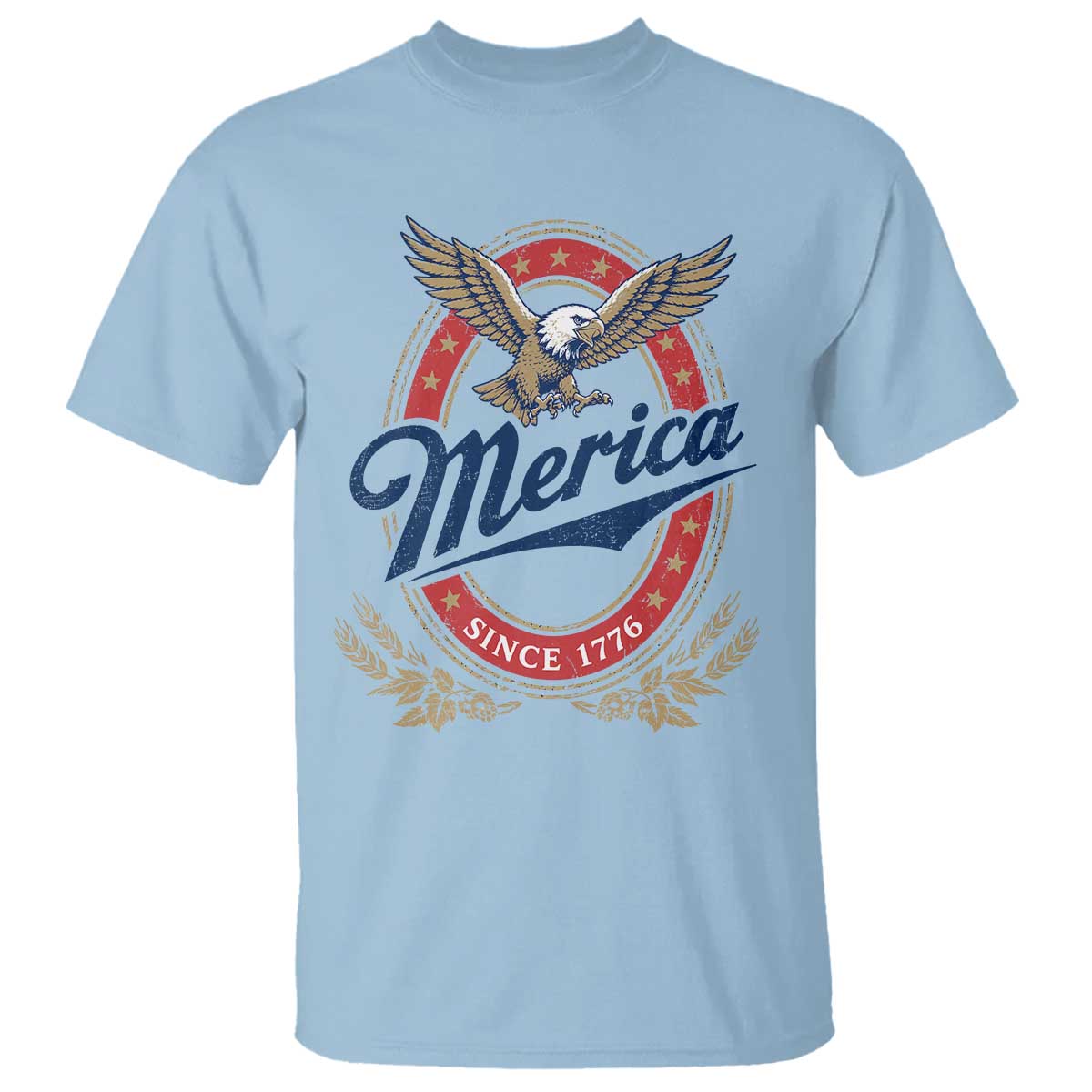 Retro Merica Eagle Funny 4th Of July T Shirt Vintage Independence Day 1776