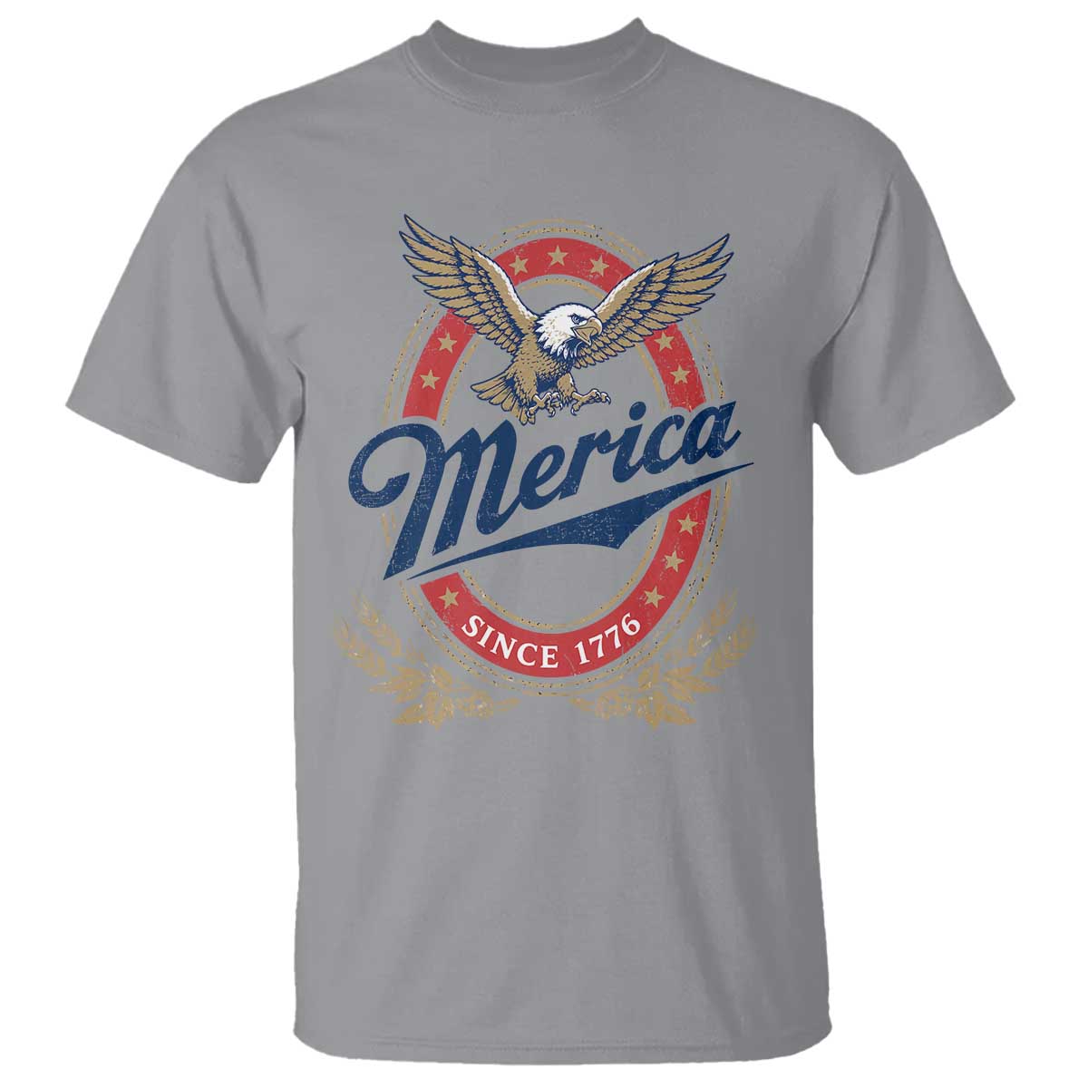 Retro Merica Eagle Funny 4th Of July T Shirt Vintage Independence Day 1776
