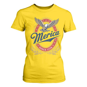 Retro Merica Eagle Funny 4th Of July T Shirt For Women Vintage Independence Day 1776