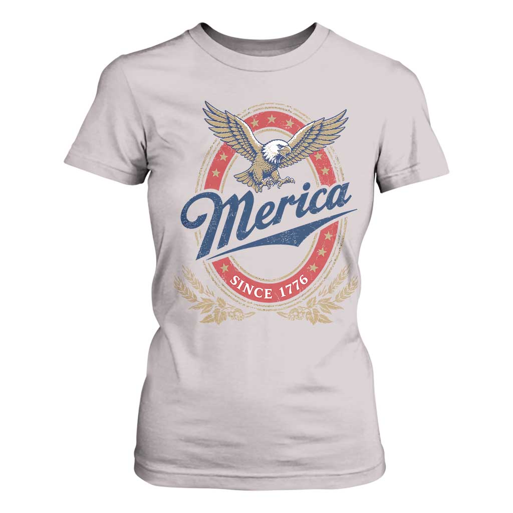Retro Merica Eagle Funny 4th Of July T Shirt For Women Vintage Independence Day 1776