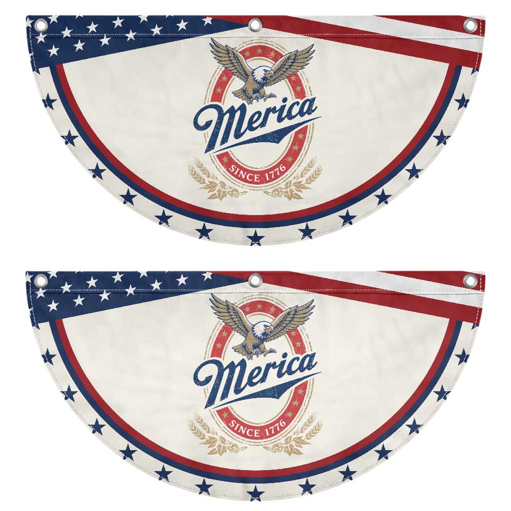 Retro Merica Eagle Funny 4th Of July Patriotic Fan Flag Vintage Independence Day 1776 TS10 2pcs pack Classic Beige Print Your Wear