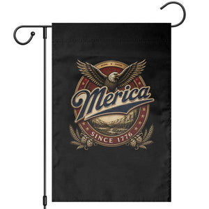 Retro Merica Eagle 4th Of July Garden Flag Vintage 1776 Independence Day