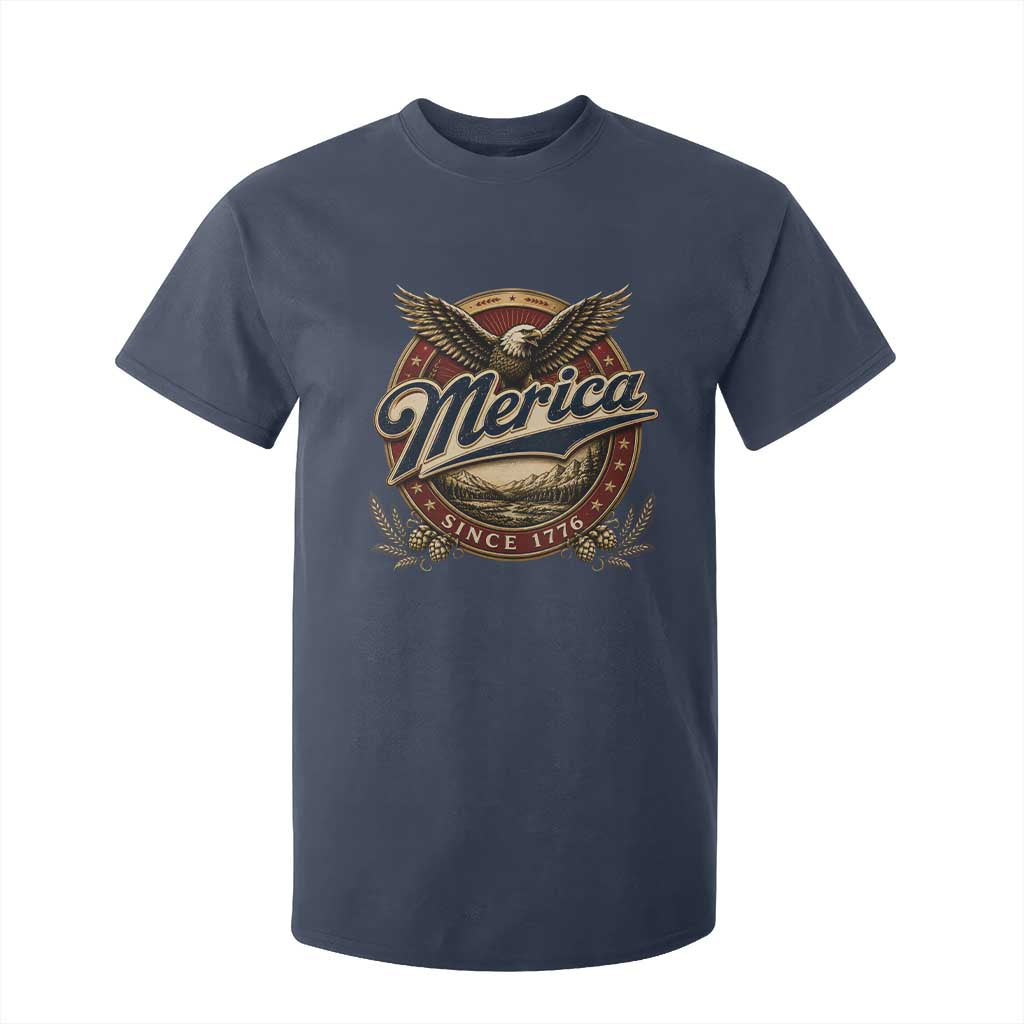 Retro Merica Eagle 4th Of July T Shirt For Kid Vintage 1776 Independence Day