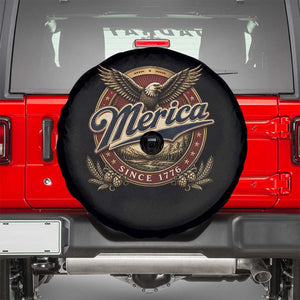 Retro Merica Eagle 4th Of July Spare Tire Cover Vintage 1776 Independence Day