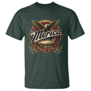 Retro Merica Eagle 4th Of July T Shirt Vintage 1776 Independence Day