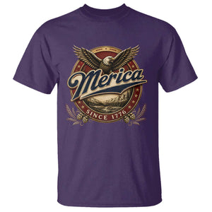 Retro Merica Eagle 4th Of July T Shirt Vintage 1776 Independence Day