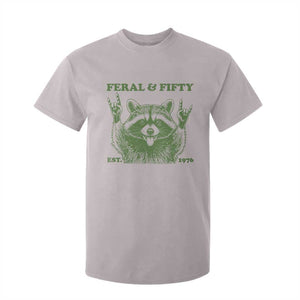 Raccoon 50th Birthday T Shirt For Kid Funny Feral And Fifty Vintage 1976 50 Year Old Gift