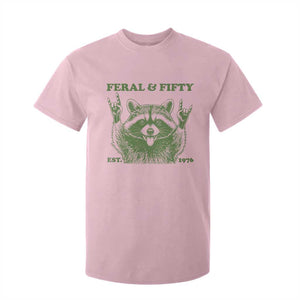 Raccoon 50th Birthday T Shirt For Kid Funny Feral And Fifty Vintage 1976 50 Year Old Gift