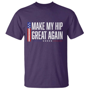 Make My Hip Great Again Funny Broken Hip Surgery Recovery T Shirt Vintage USA Flag Patriotic