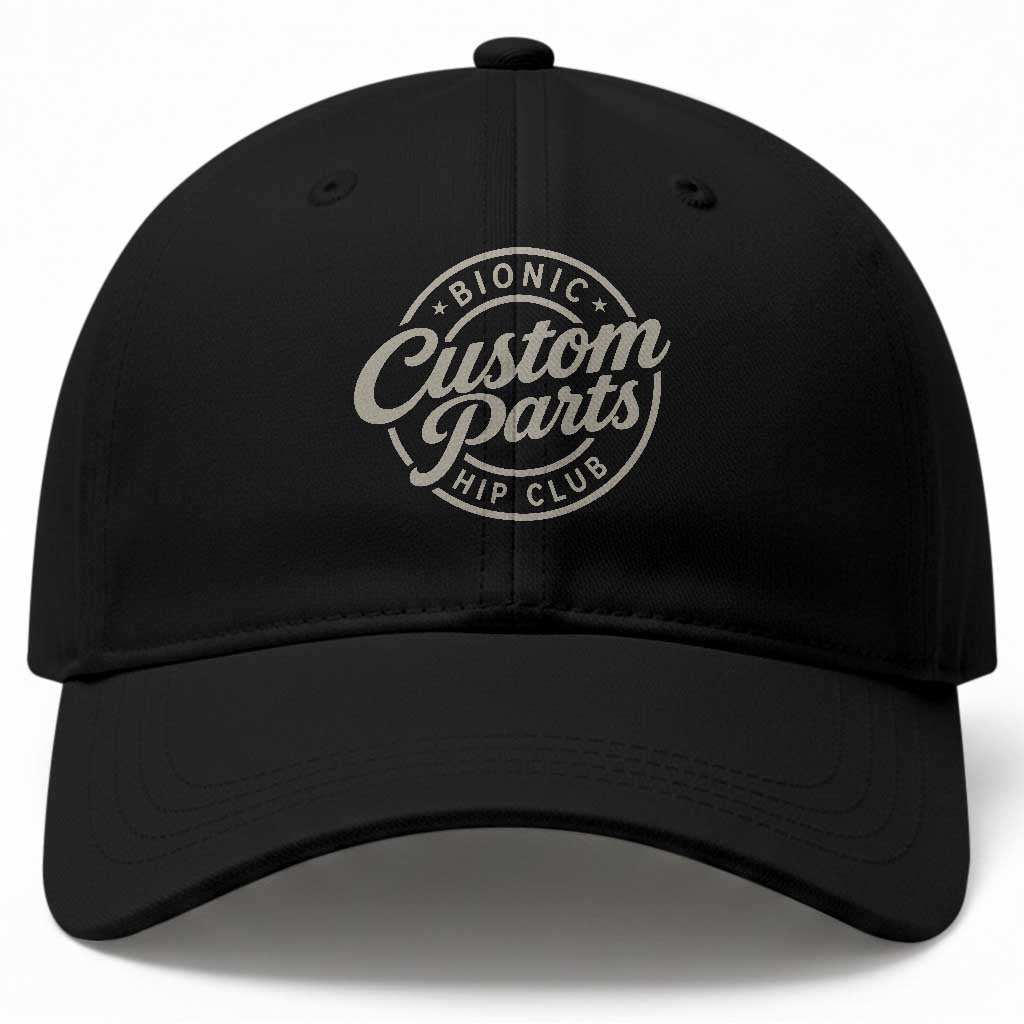 Bionic Hip Club Custom Parts Funny Hip Replacement Surgery Gift Baseball Cap TS10 Print Your Wear