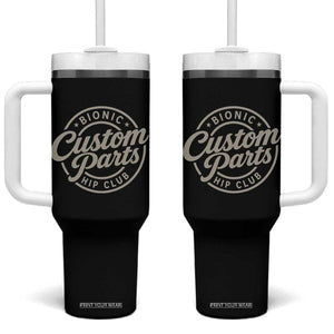 Bionic Hip Club Custom Parts Funny Hip Replacement Surgery Gift Tumbler With Handle
