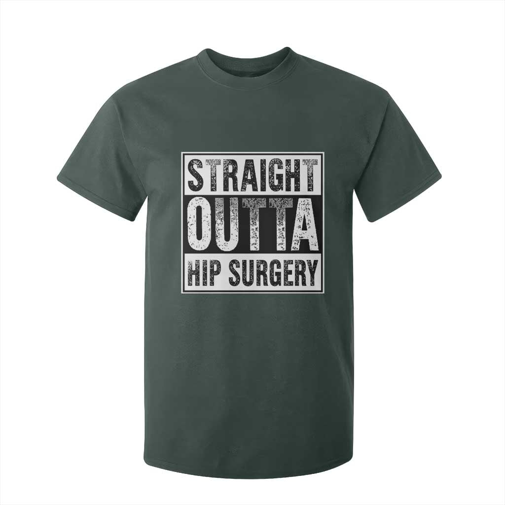 Hip Replacement Recovery T Shirt For Kid Straight Outta Hip Surgery Get Well