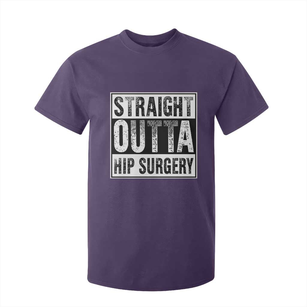 Hip Replacement Recovery T Shirt For Kid Straight Outta Hip Surgery Get Well