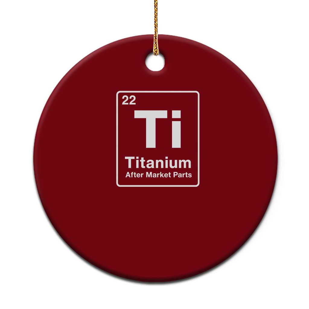 Hip Replacement Recovery Ceramic Ornament Titanium Ti After Market Parts Surgery Recovery Graphic TS10 1pc Red Print Your Wear