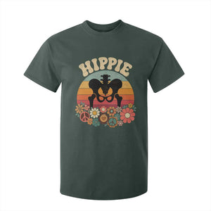 Hip Replacement Recovery T Shirt For Kid Hippie 70s Retro Sunset Floral Anatomy Graphic