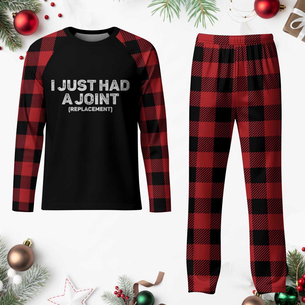 Funny After Surgery Plaid Pajama Set I Just had a Joint Hip Shoulder Knee Replacement TS10 Buffalo Plaid Print Your Wear