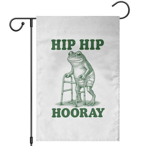 Funny Frog Hip Surgery Recovery Graphic Garden Flag Get Well Soon Gifts