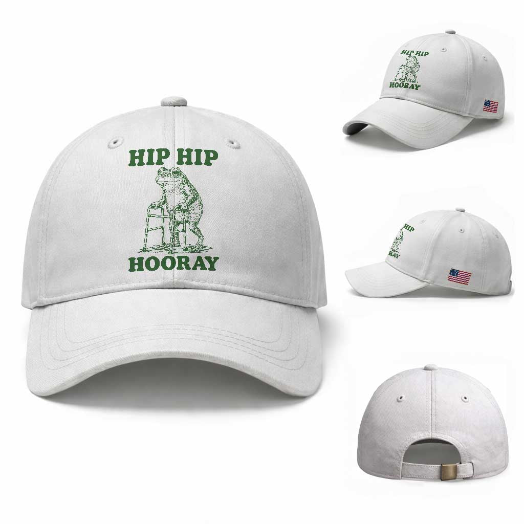 Funny Frog Hip Surgery Recovery Graphic Baseball Cap Get Well Soon Gifts