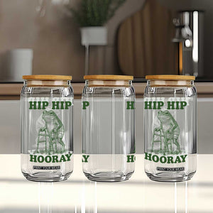 Funny Frog Hip Surgery Recovery Graphic Glass Can Get Well Soon Gifts
