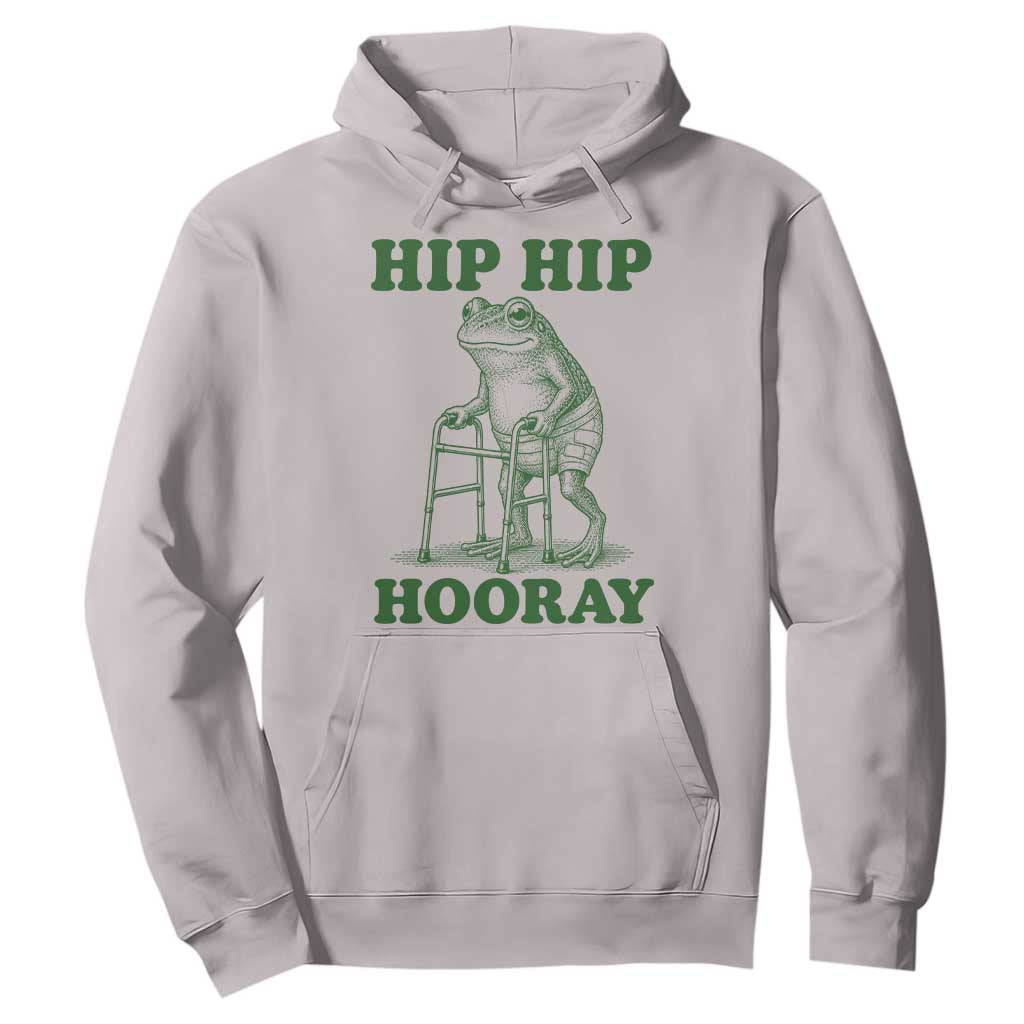 Funny Frog Hip Surgery Recovery Graphic Hoodie Get Well Soon Gifts