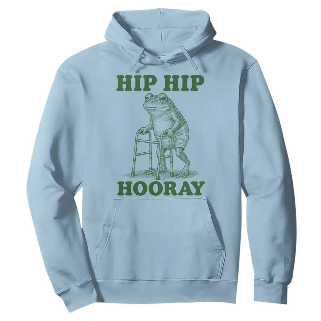 Funny Frog Hip Surgery Recovery Graphic Hoodie Get Well Soon Gifts
