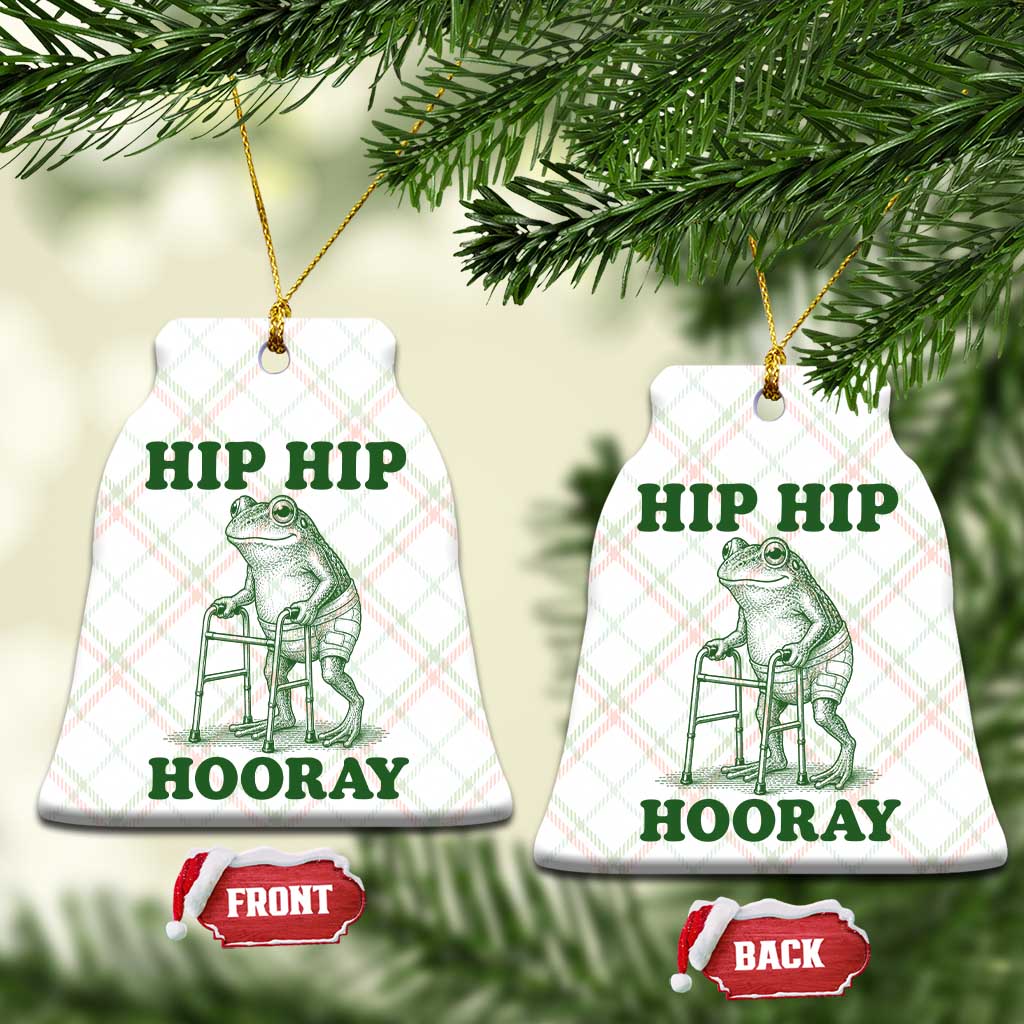 Funny Frog Hip Surgery Recovery Graphic Ceramic Ornament Get Well Soon Gifts