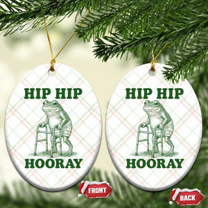 Funny Frog Hip Surgery Recovery Graphic Ceramic Ornament Get Well Soon Gifts