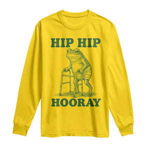 Funny Frog Hip Surgery Recovery Graphic Long Sleeve Shirt Get Well Soon Gifts