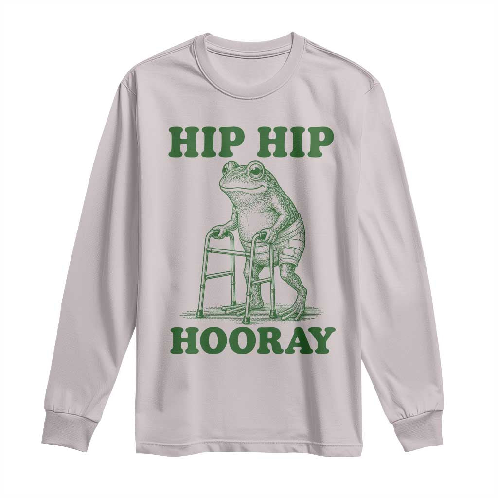 Funny Frog Hip Surgery Recovery Graphic Long Sleeve Shirt Get Well Soon Gifts