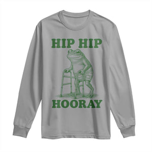 Funny Frog Hip Surgery Recovery Graphic Long Sleeve Shirt Get Well Soon Gifts