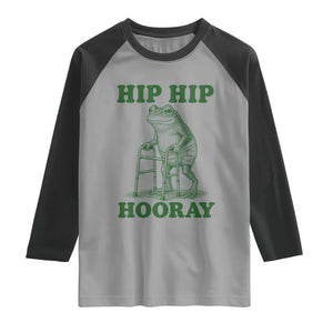 Funny Frog Hip Surgery Recovery Graphic Raglan Shirt Get Well Soon Gifts
