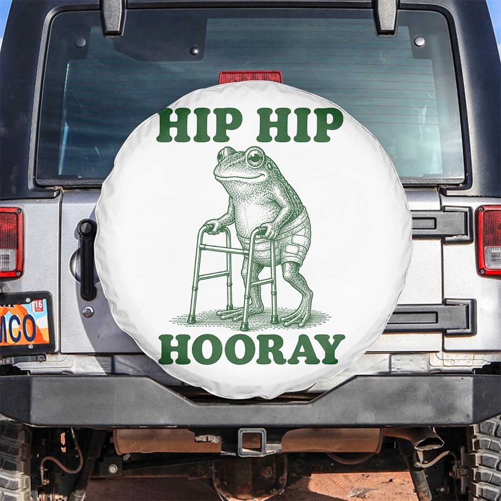 Funny Frog Hip Surgery Recovery Graphic Spare Tire Cover Get Well Soon Gifts TS10 No hole White Print Your Wear