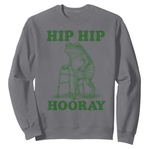 Funny Frog Hip Surgery Recovery Graphic Sweatshirt Get Well Soon Gifts