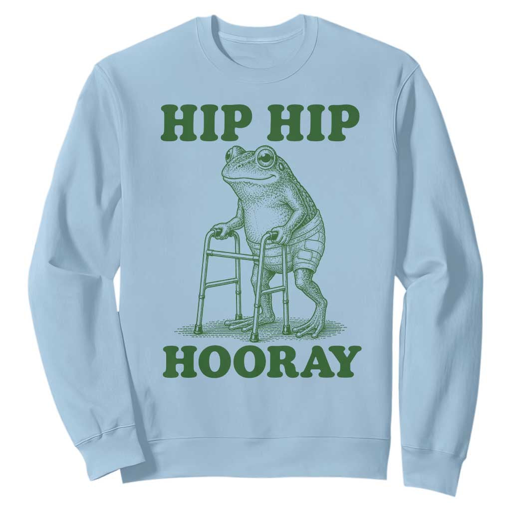 Funny Frog Hip Surgery Recovery Graphic Sweatshirt Get Well Soon Gifts