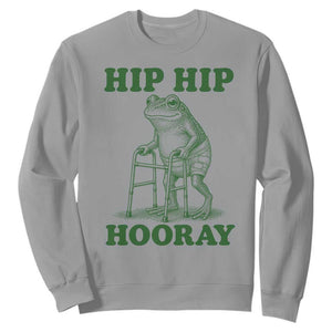 Funny Frog Hip Surgery Recovery Graphic Sweatshirt Get Well Soon Gifts