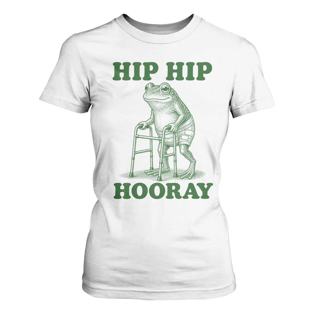 Funny Frog Hip Surgery Recovery Graphic T Shirt For Women Get Well Soon Gifts TS10 White Print Your Wear