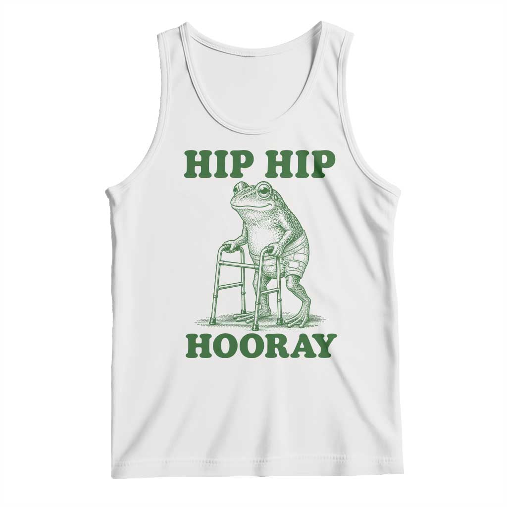 Funny Frog Hip Surgery Recovery Graphic Tank Top Get Well Soon Gifts TS10 White Print Your Wear