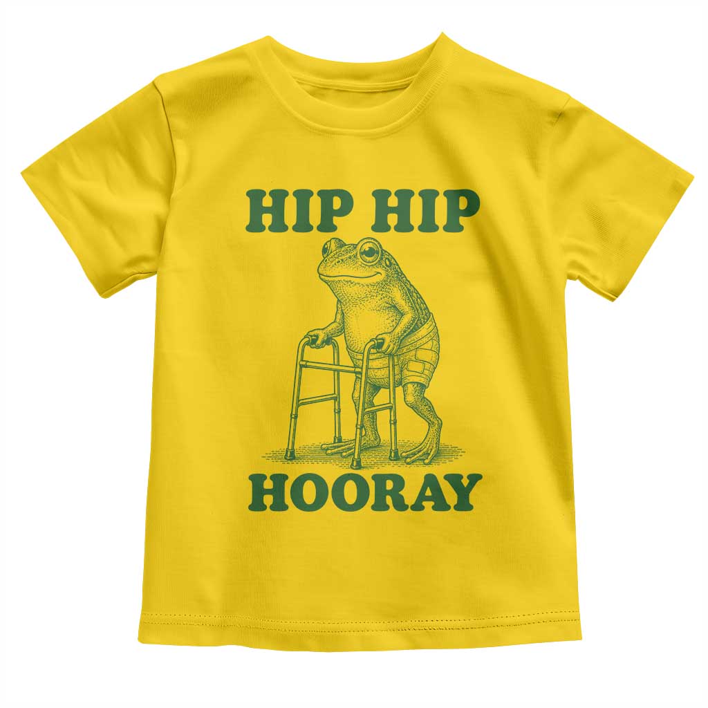Funny Frog Hip Surgery Recovery Graphic Toddler T Shirt Get Well Soon Gifts