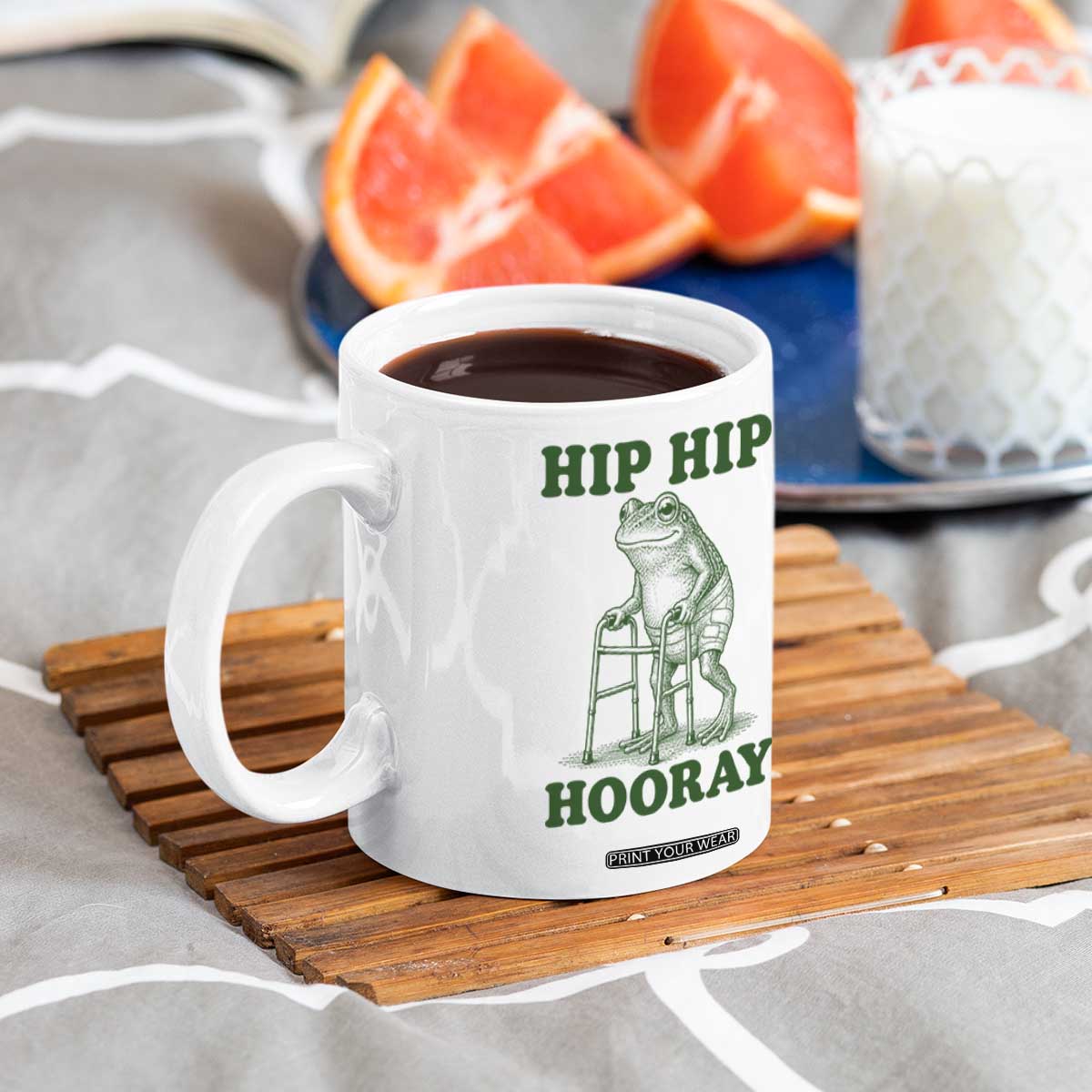 Funny Frog Hip Surgery Recovery Graphic Coffee Mug Get Well Soon Gifts